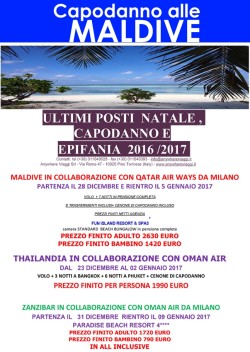 Capodanno alle Maldive