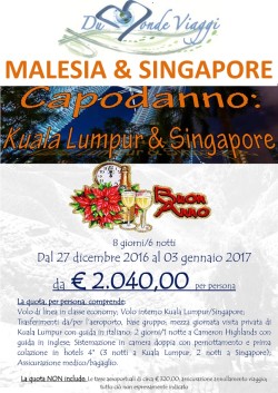 Capodanno in MALESIA e SINGAPORE