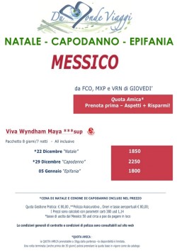 Natale Capodanno Epidania in MESSICO