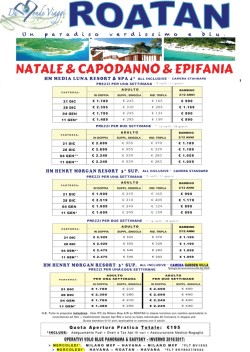 Natale e Capodanno a ROATAN